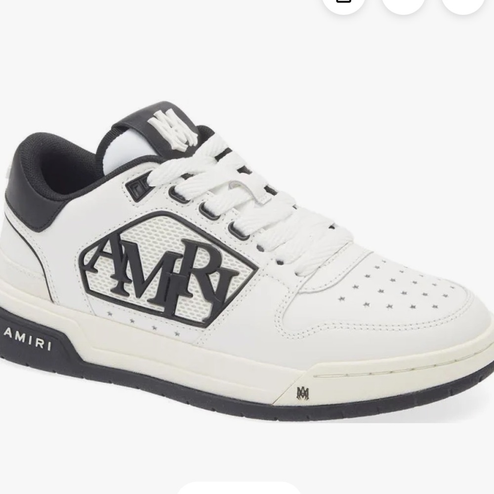 AMIRI White and Black Low-Top Sneakers no box